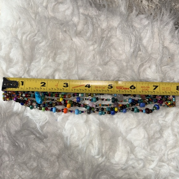 Beautiful 6-strand Beaded Double Magnetic Clasp Bracelet - Picture 9 of 11